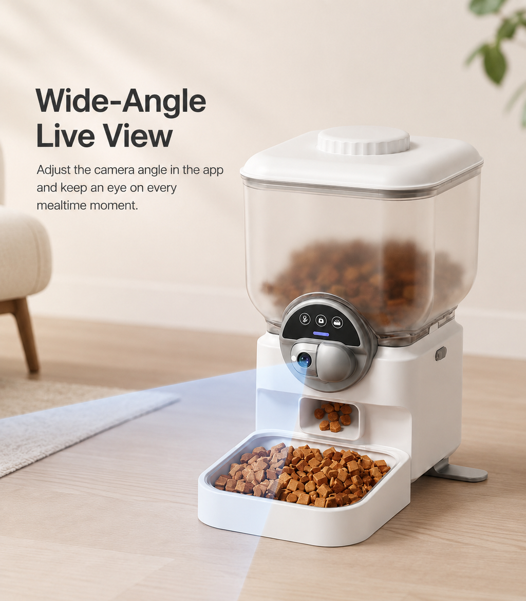 Smart WiFi Pet Feeder with HD Camera & Remote Monitoring