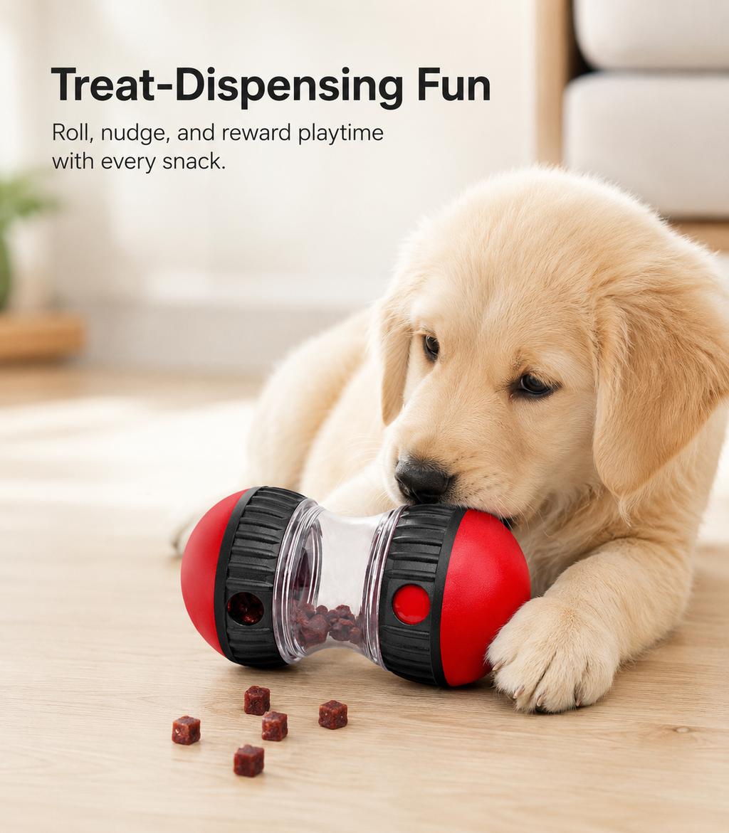 Adjustable Rolling Treat Dispenser Toy