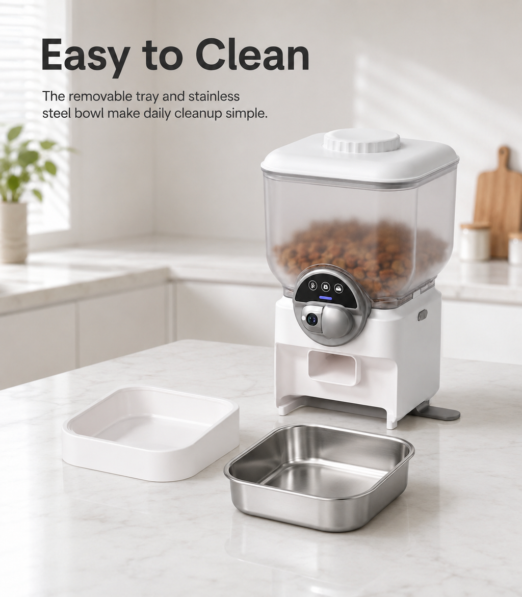 Smart WiFi Pet Feeder with HD Camera & Remote Monitoring