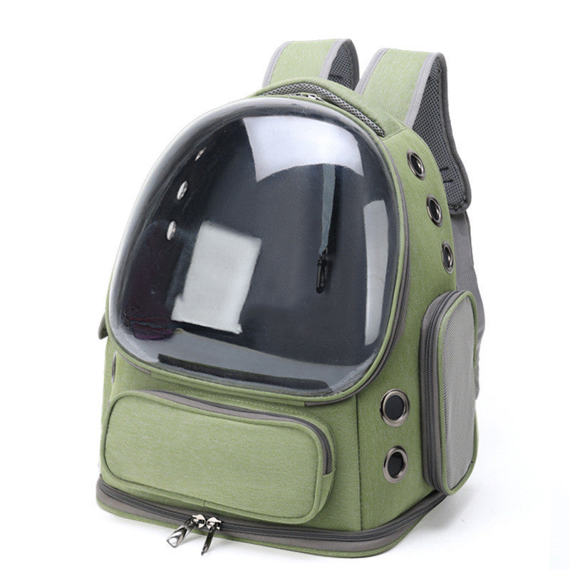 Pet Space Capsule Carrier Backpack – Breathable Travel Bag for Cats & Small Dogs
